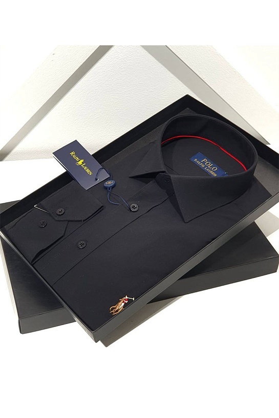 Мужская чёрная рубашка Роlо Ralрh Lаurеn