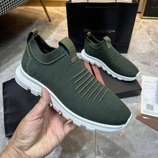 Мужские текстильные кроссовки Ermenegildo Zegna