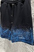 Мужские чёрные шорты Amiri paint splatter