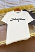 Мужская белая футболка Dolce & Gabbana Premium