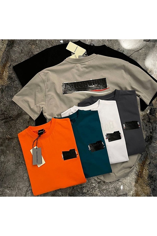 Оверсайз футболка чёрного цвета Balenciaga Gaffer