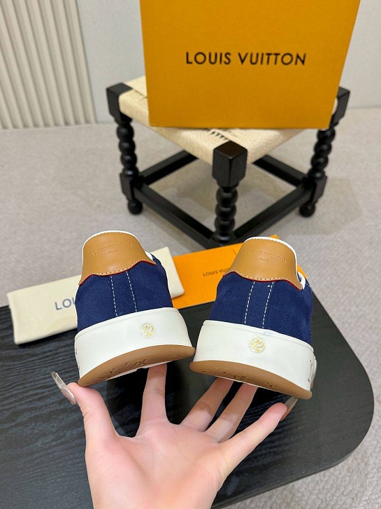 Мужские кроссовки Louis Vuitton Tilted - Navy Blue