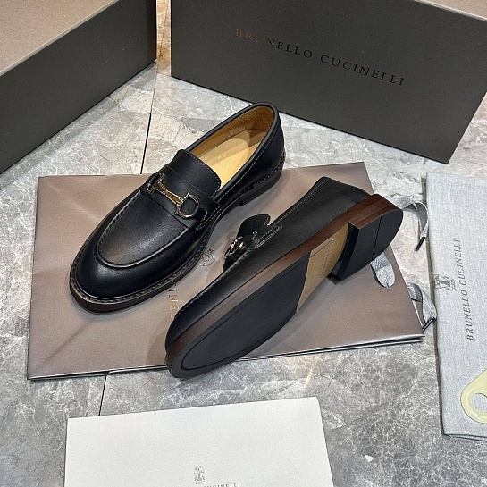 Кожаные лоферы Brunello Cucinelli Premium - Black