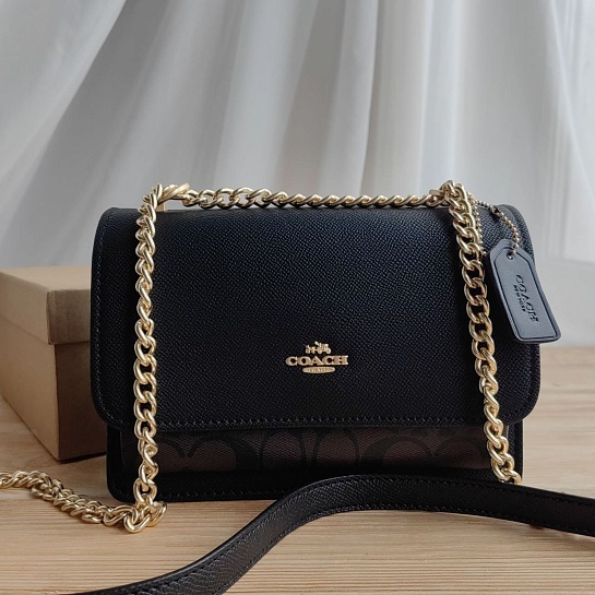 Женская кожаная сумка Coach Klare 19x13 см (2 расцветки)