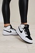 Женские кроссовки Nike Dunk High - White / Black / Silver