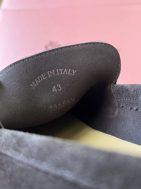 Замшевые лоферы Loro Piana Premium - Brown