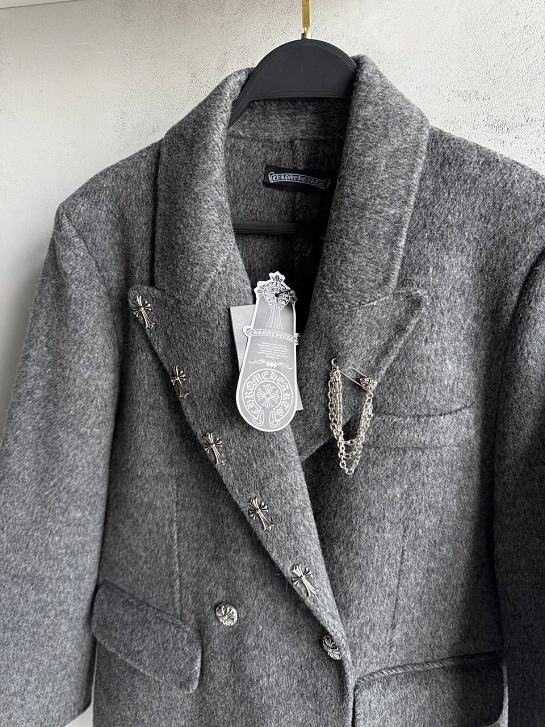 Женский шерстяной пиджак Chrome Hearts premium