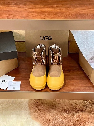 Женские замшевые ботинки UGG Classic Maxi Toggle Mini - Chestnut   