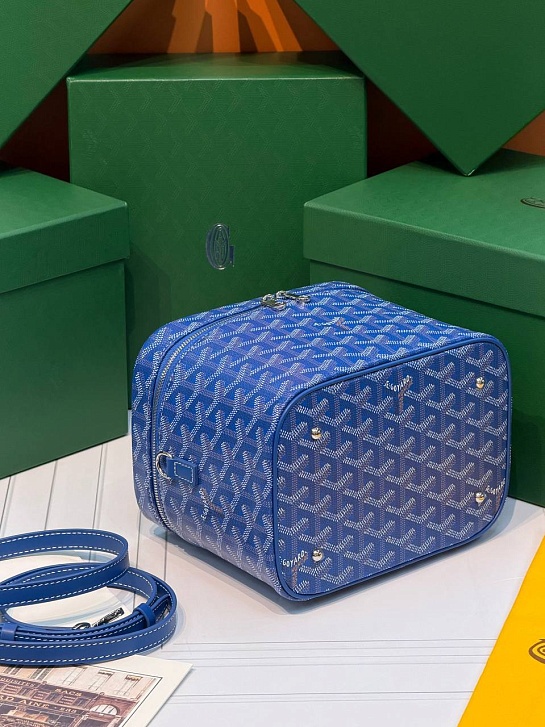 Кожаная сумка Goyard Muse Vanity Case ​premium 20x16x14 см