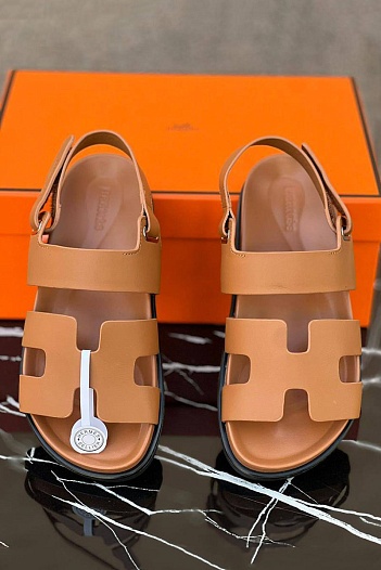 Женские сандалии Hermes Chypre - Brown   