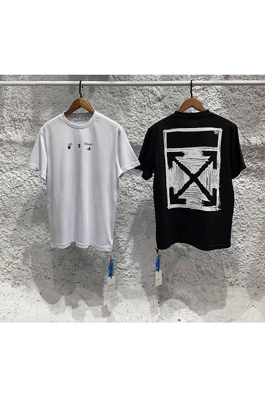 Белая оверсайз футболка Off-White Arrows