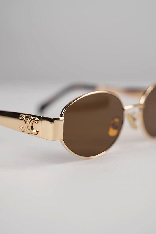 Солнцезащитные очки Celine Triomphe - Brown / Blue / Gold