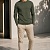 Мужской лонгслив Tommy Hilfiger зелёного цвета