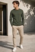 Мужской лонгслив Tommy Hilfiger зелёного цвета