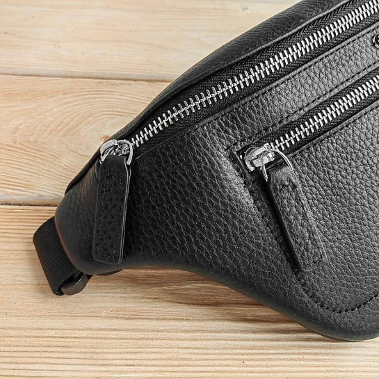 Кожаная сумка на пояс Montblanc 32x15 см
