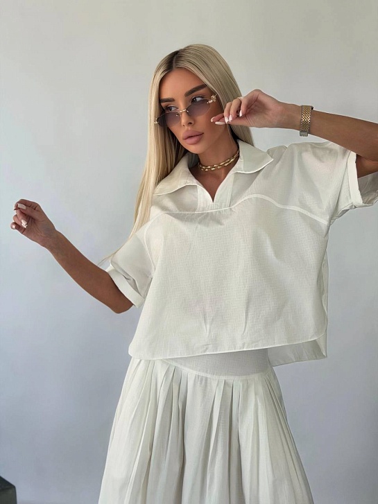Белый женский костюм Hermes premium