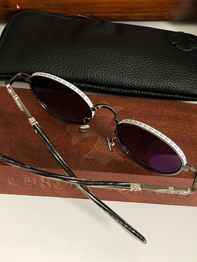 Солнцезащитные очки Chrome Hearts Metal Oval   