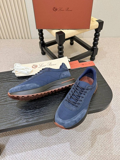 Мужские кроссовки Loro Piana Week End Walk - Navy   