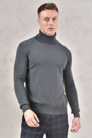 Мужская водолазка Loro Piana Premium - Dark Gray   