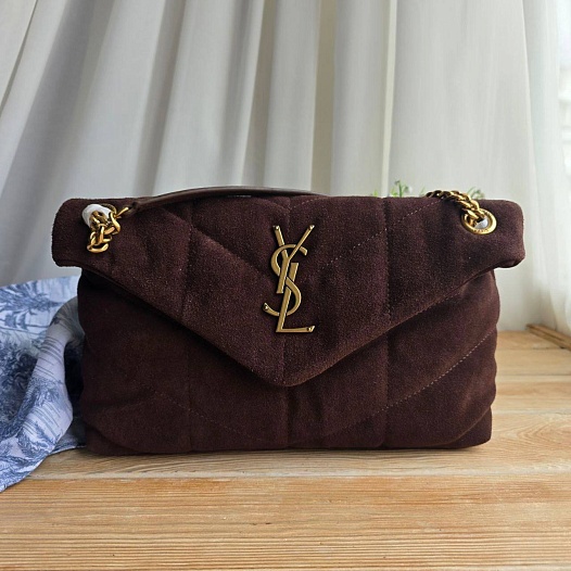 Замшевая сумка Yves Saint Laurent 23x15 см   