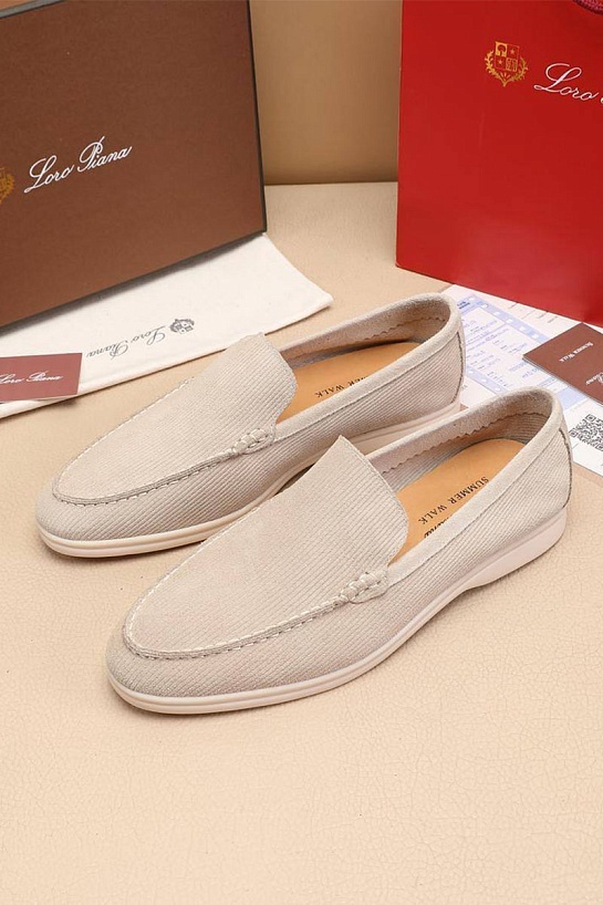 Мужские лоферы Loro Piana Summer Walk - Beige