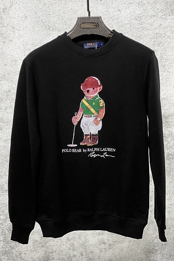 Мужской свитшот Polo Ralph Lauren "Bear" - Black   