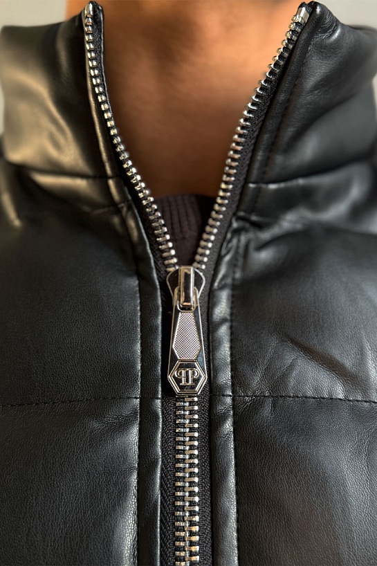 Чёрный мужской жилет Philipp Plein