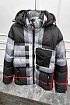 Утеплённая чёрная куртка Burberry с капюшоном