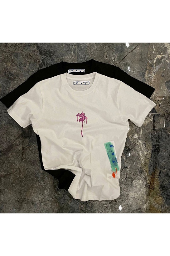 Белая оверсайз футболка Off-White