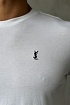 Мужская футболка Yves Saint Laurent logo-embroidered - White