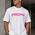 Белая оверсайз футболка Balenciaga graffiti-logo