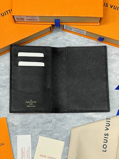 Кожаная обложка для паспорта Louis Vuitton Premium 10x14x2.5 см   
