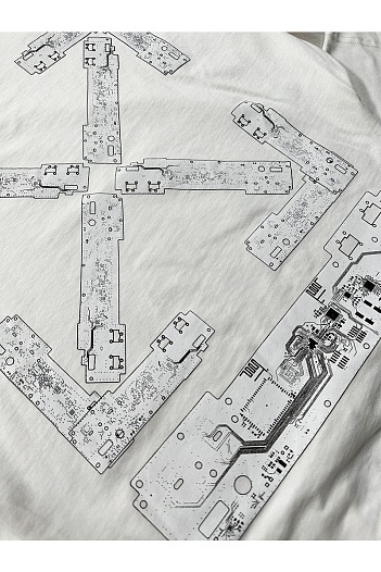 Белая футболка Off-White teenage engineering   