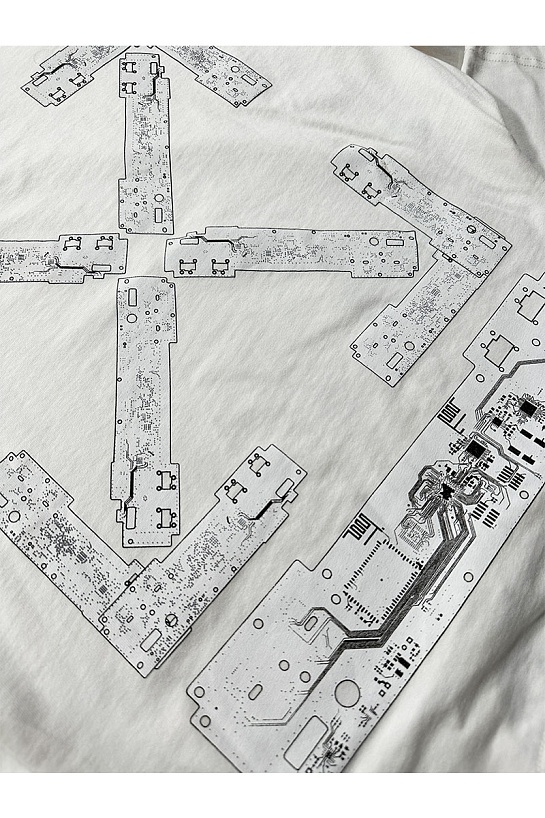 Белая футболка Off-White teenage engineering