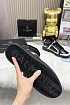 Кожаные кроссовки с мехом Balmain high-top - Black / White
