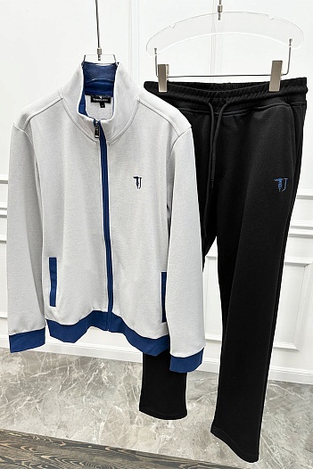 Мужской костюм Trussardi embroidered logo - White / Black   