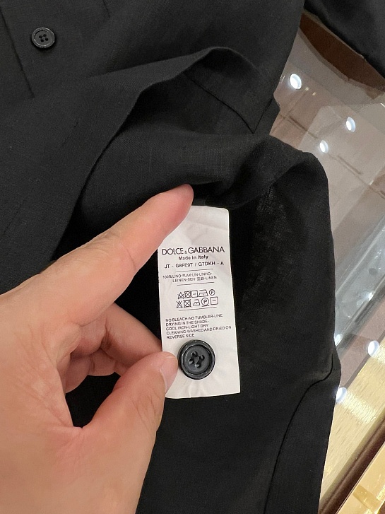 Льняная рубашка Dolce & Gabbana Premium