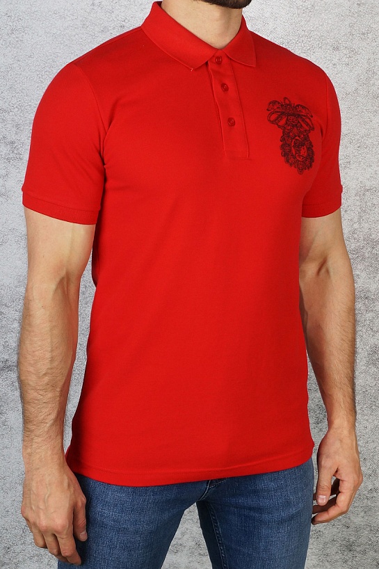 Классическое мужское поло Versace - Red