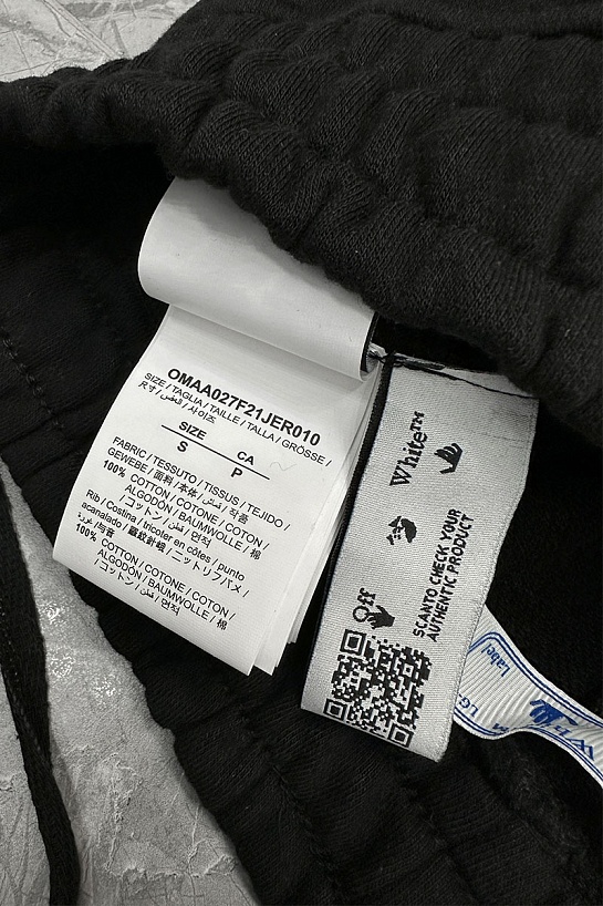 Мужские чёрные шорты Off-White Caravaggio Arrows