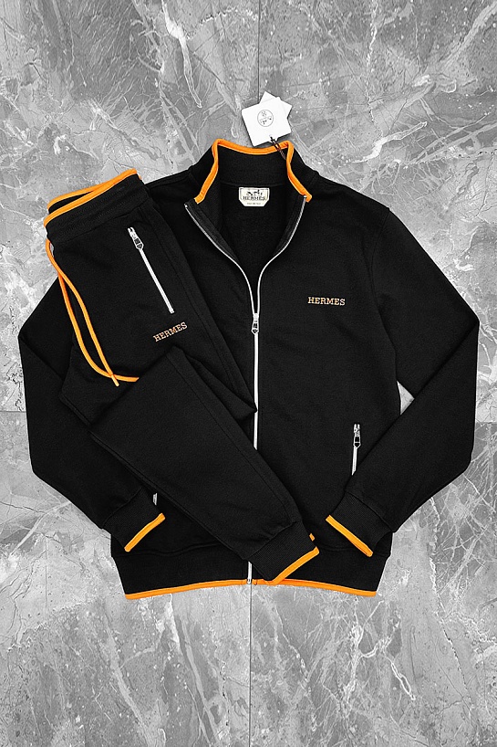 Чёрный спортивный костюм Hermes