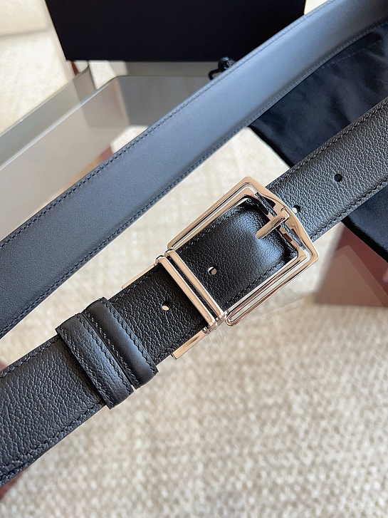 Двусторонний кожаный ремень Zegna premium
