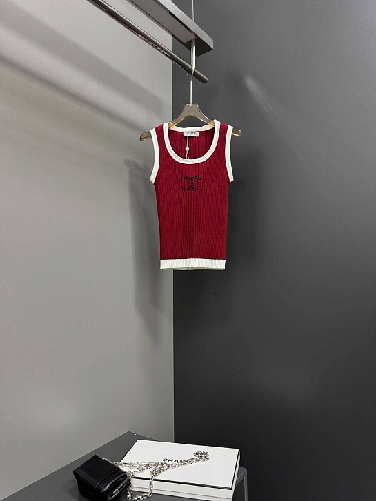 Женская майка Chanel premium - Red