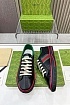 Мужские чёрные кроссовки Gucci GG Monogram