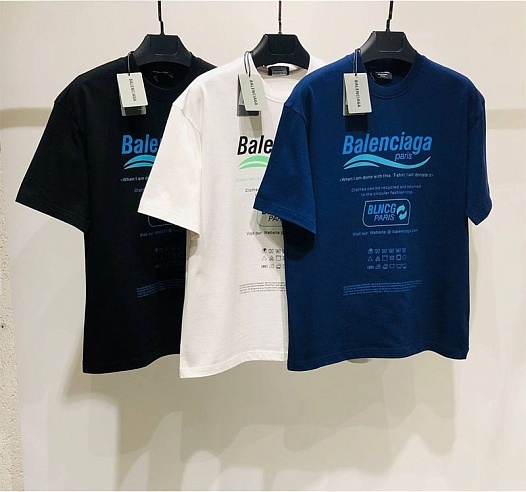 Оверсайз футболка Balenciaga Recycle - Black   