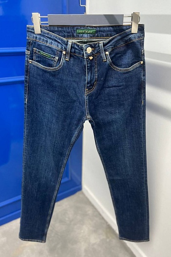 Джинсы тёмно-синего цвета Salvatore Ferragamo regular fit   
