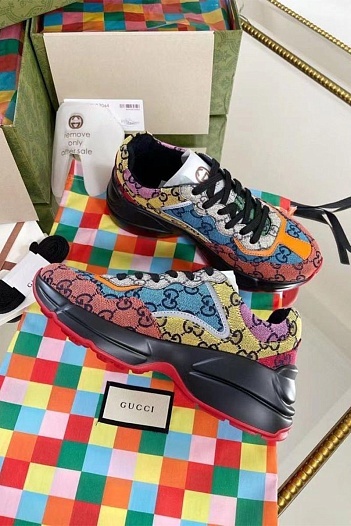 Женские кроссовки Gucci GG Rhyton - Mix   