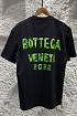 Оверсайз футболка Bottega Veneta 2022 logo - Black / Green