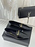 Женские кожаные лоферы чёрного цвета Yves Saint Laurent premium