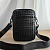 Кожаная сумка Bottega Veneta Intrecciato crossbody 20x14 см - Black