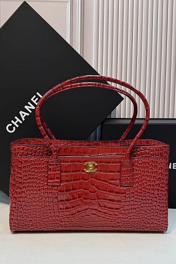 Кожаная сумка Chanel Shopping Tote premium 35x19x12 см   